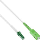 InLine LWL Simplex Kabel, FTTH, LC/APC 8° zu SC/APC 8°, 9/125μm, OS2, 0,5m
