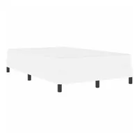 VidaXL Bettrahmen mit Matratze Reinweiß 120 x 200 cm