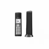 Panasonic KX-TGK210, DECT-Telefon, Kabelloses Mobilteil, Freisprecheinrichtung, 50 Eintragungen, Anrufer-Identifikation, Schwarz - Schwarz