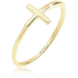 Elli Ring Kreuz Trend Geo Minimal in Gold | Gr.: 58