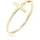 Elli Ring Kreuz Trend Geo Minimal in Gold | Gr.: 58