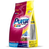 PUROX COLOR (43 WL) Waschpulver im Foliensack Waschmittel 3 kg