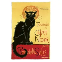 Fridolin Brillenputztuch Chat Noir, Stoff, bunt, 18x12.5x1 cm