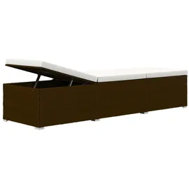 vidaXL Sonnenliege 200 x 63 x 40 cm Braun