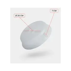 Pro Home Mikrowellenabdeckung Ø26 x 7cm 2er Set transparent