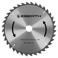 Eberth Kreissägeblatt 254 mm 30 mm Bohrung 36 Zähne
