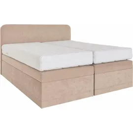 Westfalia Schlafkomfort Boxspringbett 145 x 212 cm Beige