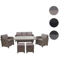 Mendler HWC-E95 Lounge-Set grau