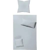 Erwin Müller Renforcé Würzburg, Uni silber | 135x200 cm