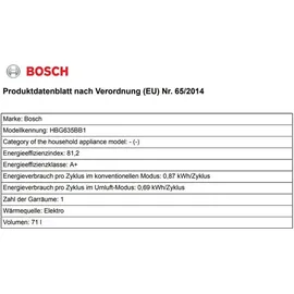 Bosch HERDSET BOSCH Backofen XXL EcoClean + Induktionskochfeld QuickStart rahmenlos autark 60 cm