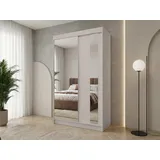 beautysofa Schwebetürenschrank Gaja 120 x 216 x 61 cm Beige