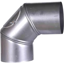 FireFix Ofenrohrbogen Stahl 130 mm Silber