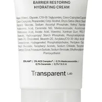 transparent lab Barrier Restoring Hydrating Creme 50 ml