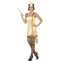 Smiffys Goldenes 20er Jahre Charleston Kleid (L)
