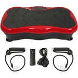 Vibrationsplatte Bluetooth LCD Fitness Abnehmen Fitnessgeräte Oszillierende Trainingsplattform.Schwarz-rot - Schwarz/Rot