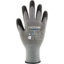 tecwerk Handschuhe FlexN Gr.10 grau/schwarz EN 388 PSA II TECWERK