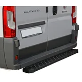 Heckeinstieg Hecktritt Schwarz mit Teilegutachten - passend für Fiat Ducato (14-), Peugeot Boxer (14-), Citroen Jumper (14-), Opel Movano (18-) - nur für Fahrzeuge ohne Anhängerkupplung