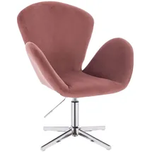 Svita Loungesessel Broox Samt 70 x 105 x 56 cm Rosa
