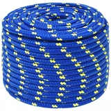 vidaXL Bootsseil Blau 14 mm 25 m Polypropylen