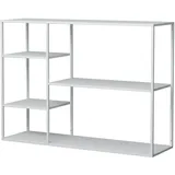 [en.casa] Isojoki Standregal 120 x 35 x 87,5 cm Weiß
