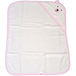 Cangaroo Baby Badetuch Baloo Kapuze 90 x 70 cm 100% Baumwolle Handtuch ab Geburt rosa