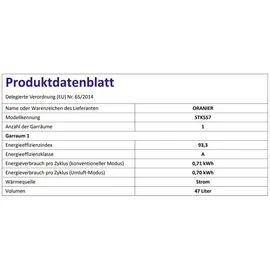 Oranier STK557 Weiß