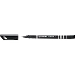 STABILO Fineliner SENSOR F fine, Etui mit 4 Stiften, Grundfarben