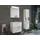 Posseik Spiegelschrank 60 cm weiß LED