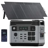 OUKITEL P2001E Pro Solar Generator 3200W mit 2x400W Solarmodule, 2048Wh Tragbare Powerstation (6400W Peak), LiFePO4 Batterie, 220V-240V, Für Camping/Home-Office 2026 Neue