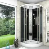 SeniorBad Duschkabine Fertigdusche Dusche Komplettkabine D10-03T0-EC 80x80 cm mit 2K Scheiben Versiegelung