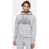 Lonsdale Fochabers Kapuzenpullover - Marl Grey / Black - L