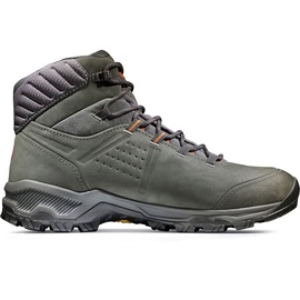 Mammut Mercury IV Mid LTH Men | Wanderschuhe für Herren, Trekkingschuhe mit Vibram Sohle, Outdoor Schuhe, Leichte Bergschuhe, Freizeitschuhe für Hiking und Trekking | Black-Hot Red, 7.5