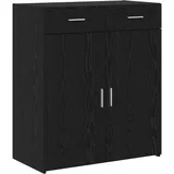 vidaXL Badschrank 80 x 42,5 x 93,5 cm Schwarz
