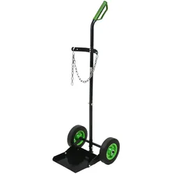 Gasflaschenkarre 100kg Traglast mit Handschutzbügel & Sicherungskette Transpo...