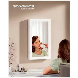 Songmics Schmuckschrank weiß ohne Fachböden