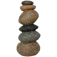 Kaemingk Deko-Objekt ROCK, Braun - Grau - 18 x 41 cm - Faserton