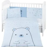 KIKKABOO Kikkaboo, Kinderbettwäsche, Babybettwäsche 6-tlg. 120 x 60