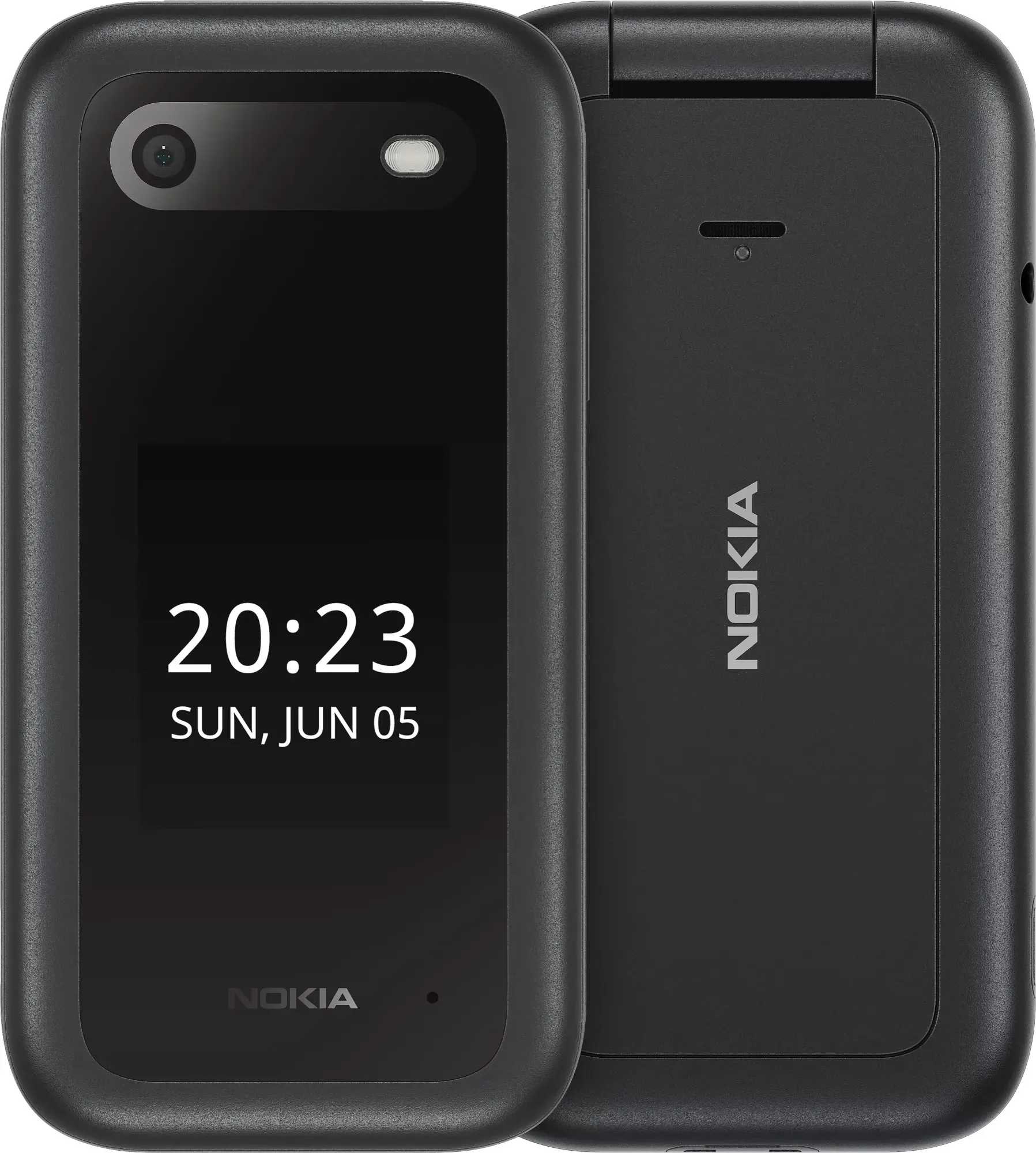 Nokia 2660 Flip, Klappgehäuse, Dual-SIM, 7,11 cm (2.8"), 0,3 MP, 1450 mAh, Schwa