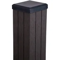 GROJA Zaunpfosten 7 x 7 x 100 cm Anthrazit