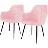 2/4/6er Esszimmerstühle Wohnzimmerstuhl Küchenstuhl Design Lounge Stuhl Samt