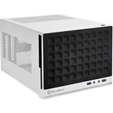 Silverstone Sugo SG13 - Desktop - Mini-DTX), PC Gehäuse, Mesh-Frontblende, schwarz-weiss