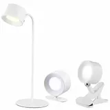 Lunartec 3in1-Akku-Magnet-Leuchte Weiß