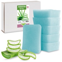 Kosmetex Wellness-Paraffinbad Aloe Vera – Paraffin-Entspannungsbad für Hände und Füße – Paraffinwachs – Paraffin-Block für Wachserwärmer (6x 500ml)