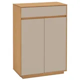 VOSS MÖBEL Schuhschrank V100 Lack Beige Sand