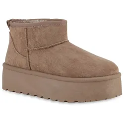 Damen Winter Boots in Khaki