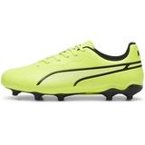 Puma King Match FG/AG Jr Soccer Shoe, Electric Lime Black-Poison Pink, 38 EU