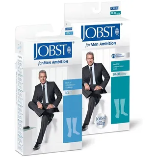 BSN Jobst Compression Stockings JOBST For Men Ambition KKL 2 AD Knee Stockings Regular With Lace Anthracite 6 by Jobst