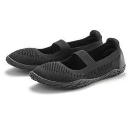 Sneaker Ballerinas, Freizeitschuh, Slipper, Halbschuh, Slip On Sneaker superleicht VEGAN, Gr. 41, schwarz, , 88413714-41