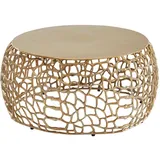 KADIMA DESIGN Couchtisch ASTLUX: Aststruktur, lackiertes Aluminium, handgefertigt, Anti-Rutsch-Noppen, Ablagefläche.