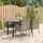 vidaXL Garten-Essgruppe 5-tlg. Schwarz/Grau